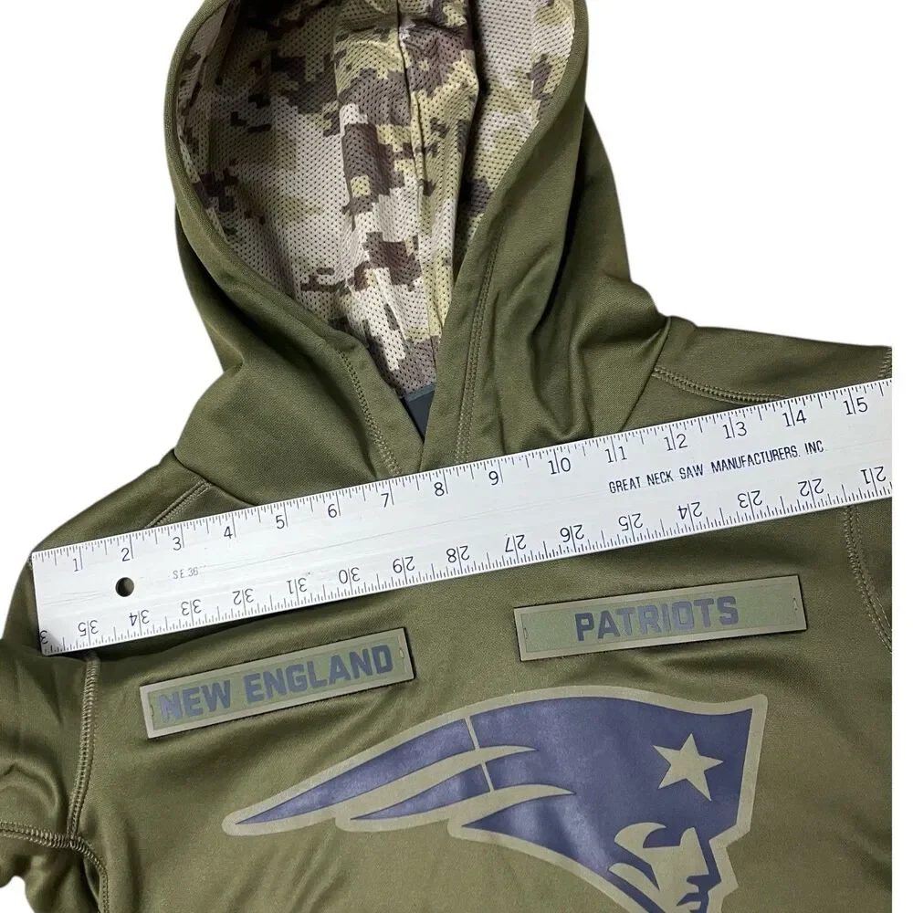 Nike New England Patriots‎ Salute to Service Green USA Football Hoodie